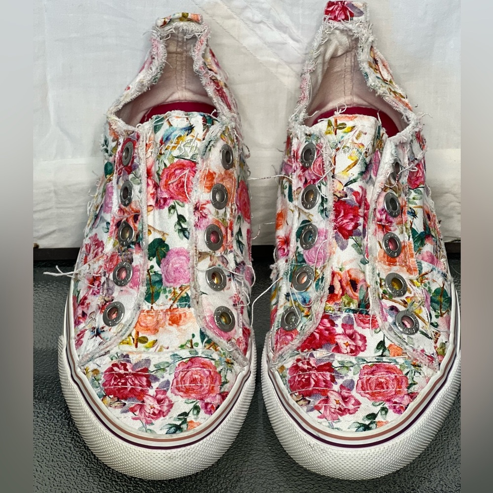 Blowfish Kids/Girls Floral Multi-Color Canvas Sneakers